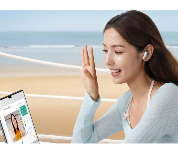 Baseus OS-Baseus Bass BS2 Lite True Wireless Earbuds Moon White - 1502182 - zdjęcie 5
